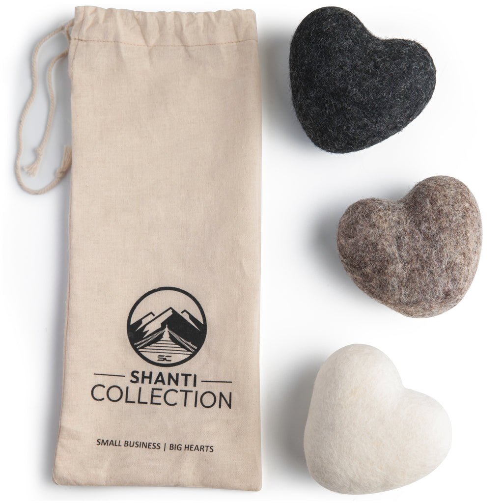 Shanti Collection | Felted Wool - Dryer Hearts