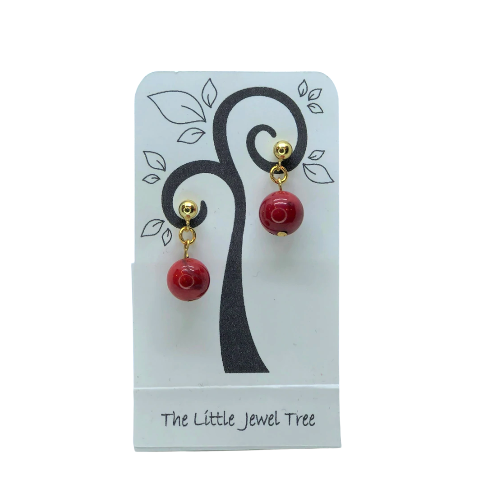 The Little Jewel Tree | ER Dangle - SS & Vermeil Gemstone
