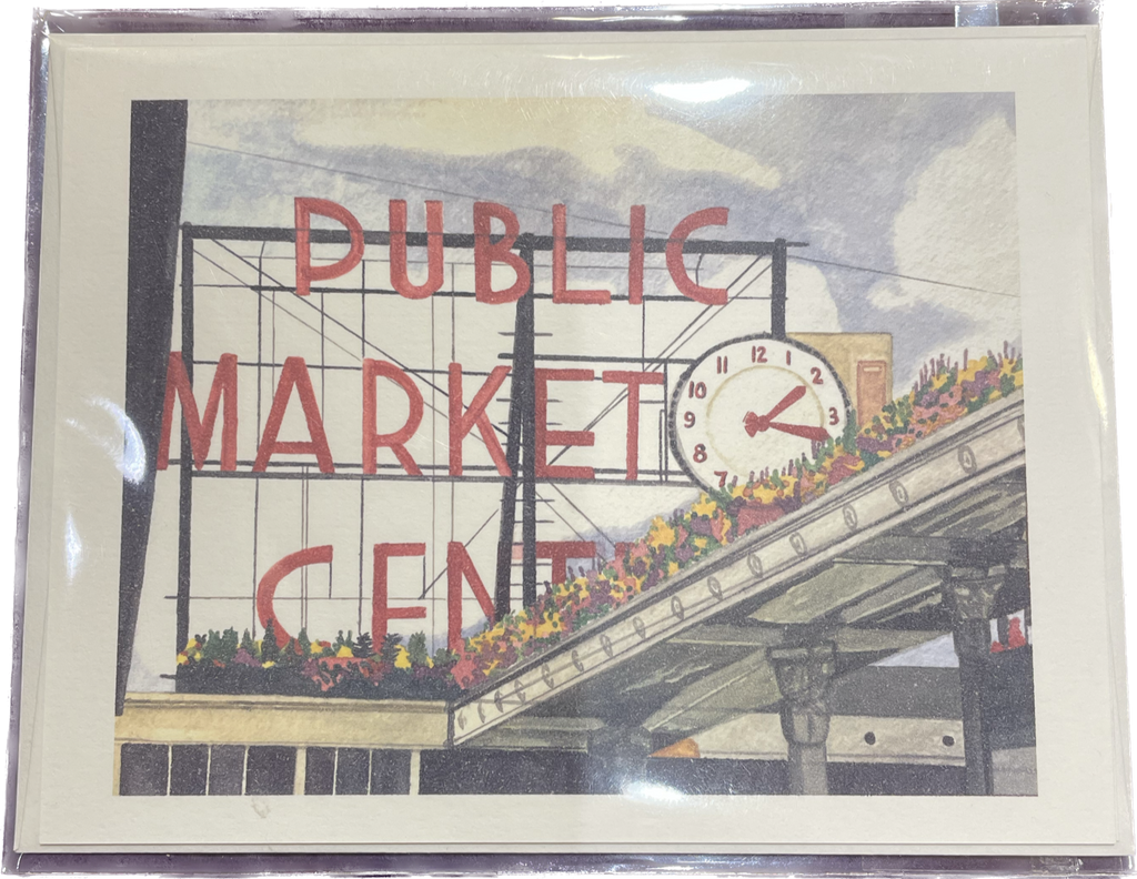 Rachael Creates | Card - Pike Place Market Clock